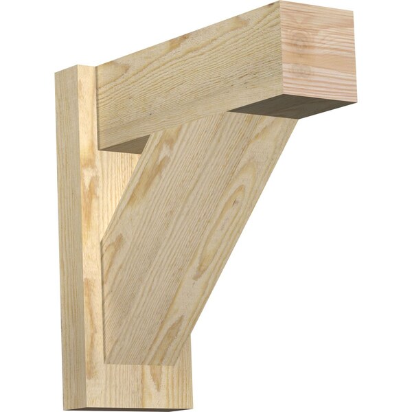 Ekena Millwork Traditional Block Rough Sawn Outlooker, Douglas Fir, 6"W x 16"D x 16"H OUT06X16X16TRA05RDF - main